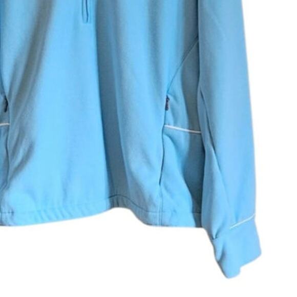 Port Ludlow 1/4 Zip Lightweight Fleece Shirt Light Blue Women's XXL - Picture 3 of 6